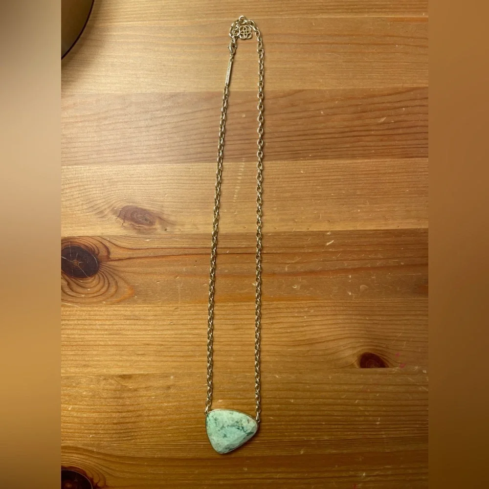 Kendra Scott McKenna Statement Necklace Aqua